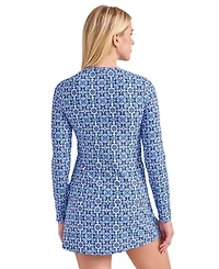 Tommy Bahama Women's Full-Zip Long-Sleeve Rashguard
