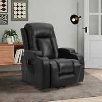 Power Lift Recliner Chair for Elderly Heavy Duty Motion Mechanism with 8-Point Vibration Massage and Lumbar Heating Usb Charging Port