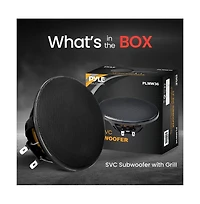 Pyle 3.5" Single Voice Coil Car Subwoofer, 20 Watts, 4-Ohm