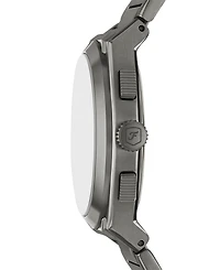 Fossil Men's Everett Chronograph Smoke Stainless Steel Watch, 44mm