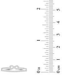 Diamond Infinity Double-Row Ring (1/6 ct. t.w.) in 10k White Gold