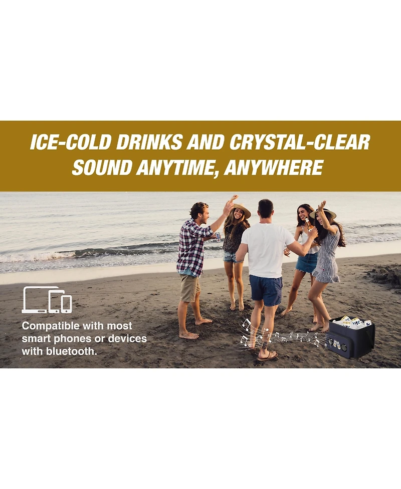 Miller Lite Insulated Thermal Cooler Bluetooth Speaker Bag