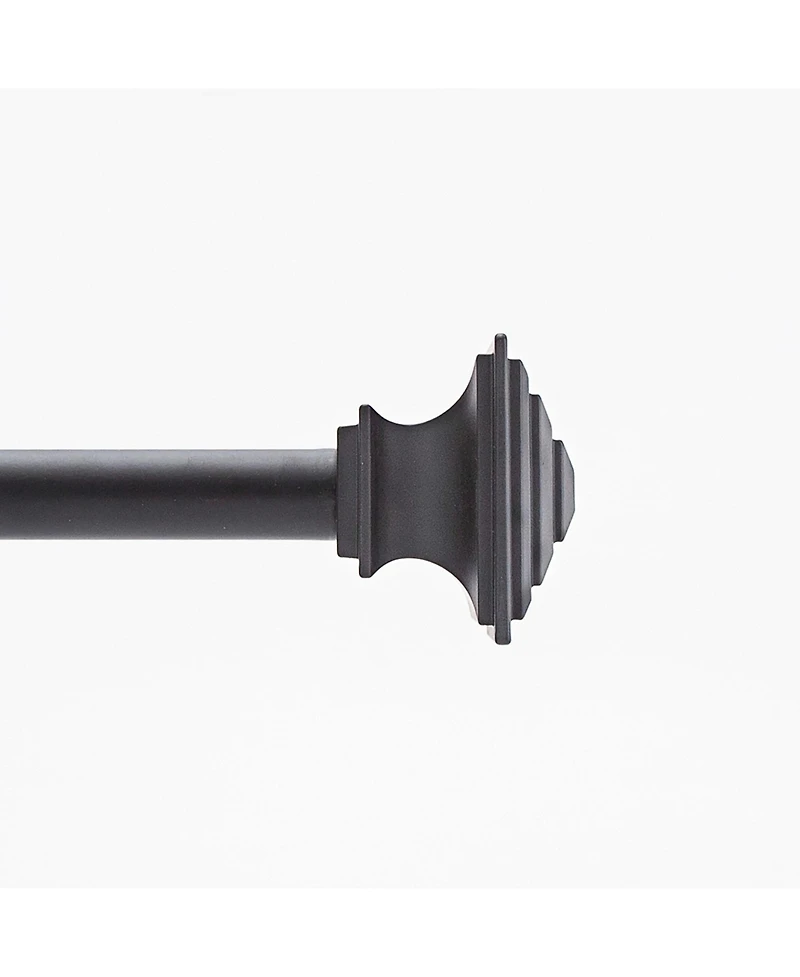 Kenney Mission 3/4 Inch Decorative Bay Window Curtain Rod - Stylish and Adjustable