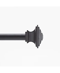 Kenney Mission 3/4 Inch Decorative Bay Window Curtain Rod - Stylish and Adjustable