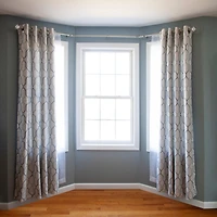 Kenney Mission 3/4" Decorative Bay Window Double Curtain Rod