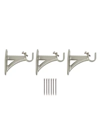 Kenney Fast Fit Easy Install Adjustable White Marble Curtain Rod with Decorative Ball Finials 5/8"