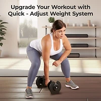 LifePro Single Adjustable Dumbbell – 4lb to 90lb Weight Range, Compact Design for Home Gym, Versatile Fitness Equipment