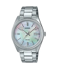 Casio Men's Silver Tone Stainless Steel Watch, 38.5mm