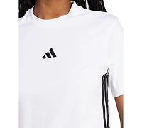 adidas Women's Essentials 3-Stripes Cotton T-Shirt