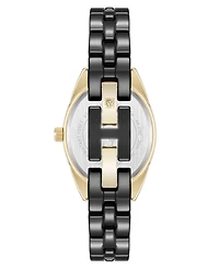 Anne Klein Women's Quartz Ceramic Oval Diamond Dial Watch