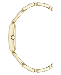 Anne Klein Women's Quartz How Lite Gemstone and Gold-Tone Metal Alloy Bracelet Watch, 21mm