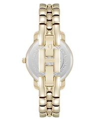Anne Klein Women's Quartz Signature Gold-Tone Metal Alloy Watch, 30mm