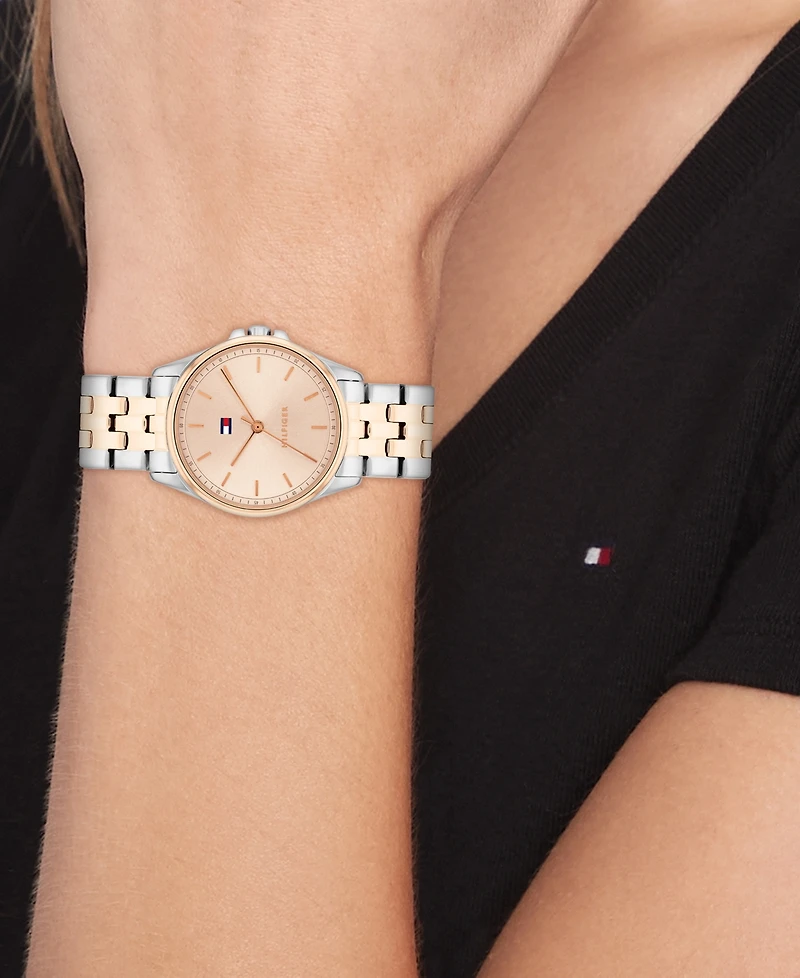Tommy Hilfiger Women's Quartz Two-Tone Stainless-Steel Bracelet Watch, 30mm