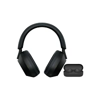 Sony Wh-1000XM5 Wireless Noise Canceling Over-Ear Headphones (Black) with Truly Wireless Earbuds (Black) bundle
