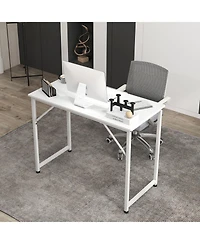 Gouun L Shaped Computer Desk and Writing Workstation for Home and Office
