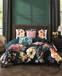 Bebejan Botanical Birds 100 Cotton Sateen 5 Piece Reversible Comforter Set