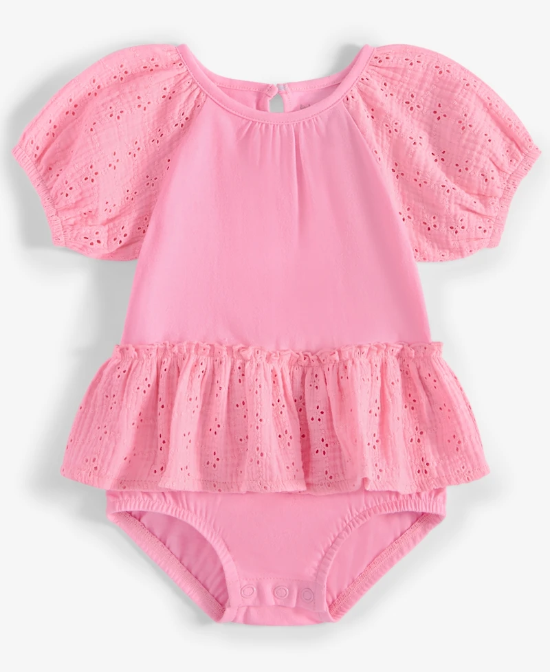 First Impressions Baby Girls Eyelet-Detail Sunsuit, Exclusively at Macy's