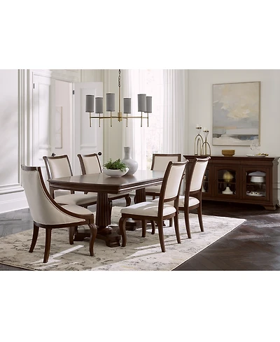 Nelman -Pc. Rectangular Dining Set (Table, Side Chairs & 2 Host Chairs