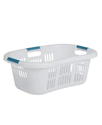 Rubbermaid 2.1-Bushel Small Hip-Hugger Plastic Laundry Basket