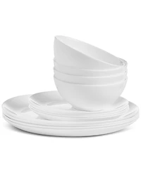 Arch Studio Opal Glass 12 Pc Coupe Dinnerware Set, Service for 4, Exclusively at Macy's