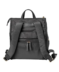 MinkeeBlue Convertible Organizational Amber Backpack with Lunch Bag