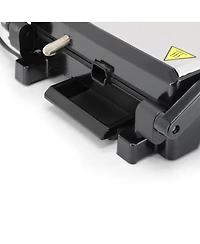MegaChef Electric Dual Plate Non-Stick Panini Grill Press with Drip Tray