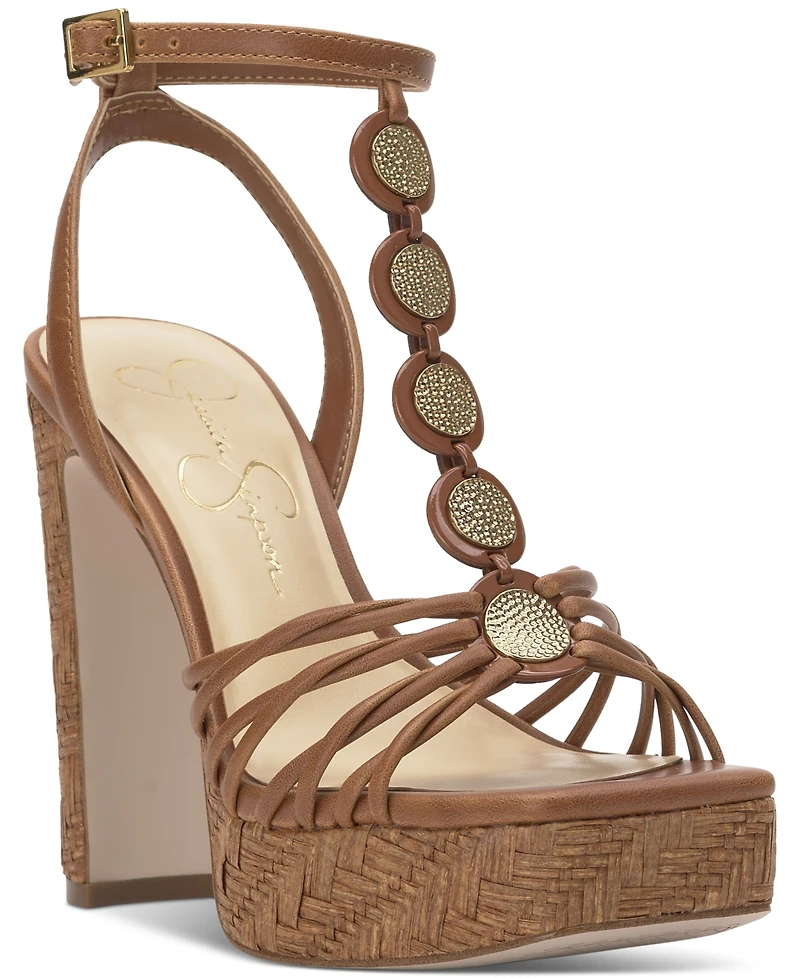 Jessica Simpson Women's Colero Coin Strappy Platform Sandals
