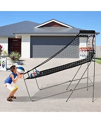 Kuyotq Dual Shot Basketball Arcade Game with 8 Game Modes and 4 Balls