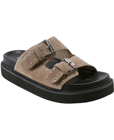 Marc Fisher Ltd Women's Agusta Double Buckle Flatform Sandals