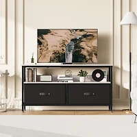 gaomon Dresser Tv Stand 50 Inch Entertainment Center with Storage Tv Stand for Bedroom Small Tv Stand Dresser with Drawers and Shelves, Tv & Media Con