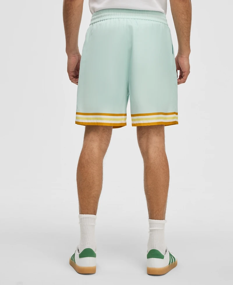 Mode of One Men's Twill Striped-Trim Pull-On Shorts, Exclusively at Macy's