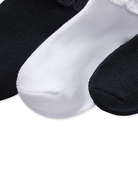 Polo Ralph Lauren Baby Girls Scallop Turn-Cuff Socks, 3 Pack
