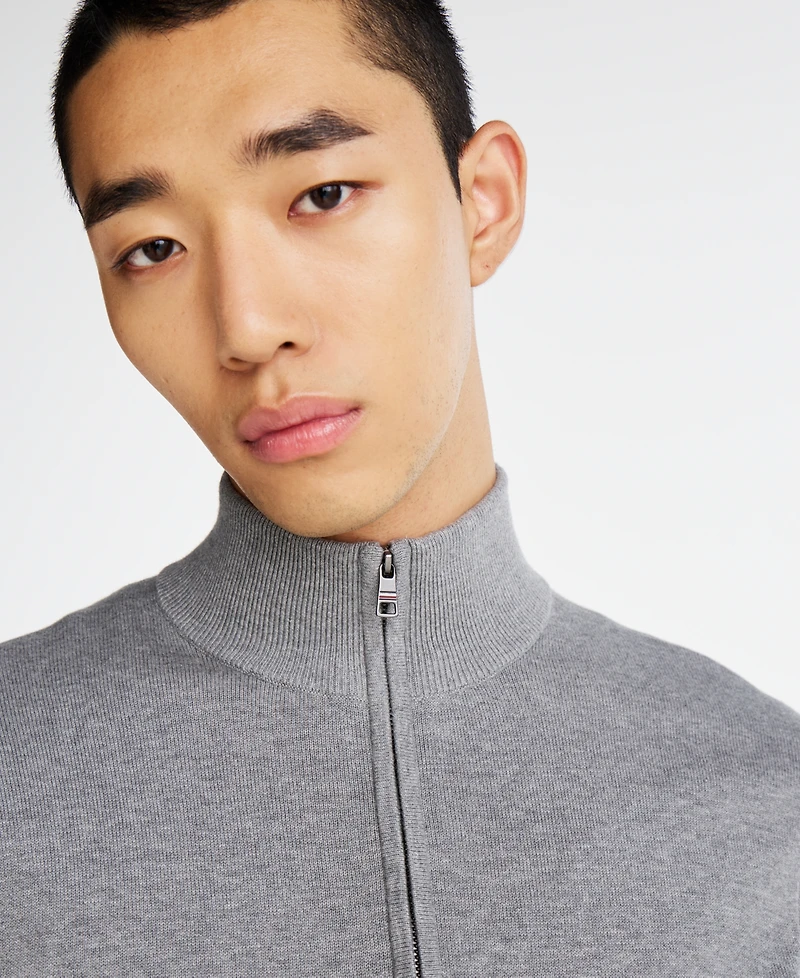 Tommy Hilfiger Men's Essential Quarter-Zip Pullover Knit Sweater