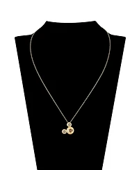 Disney Cubic Zirconia Mickey Mouse Dream Initial Pendant Necklace