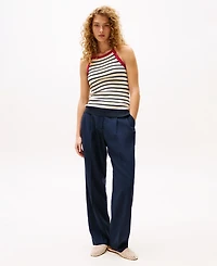 Tommy Hilfiger Women's Th x Sofia Richie Grainge Wide Leg Pants