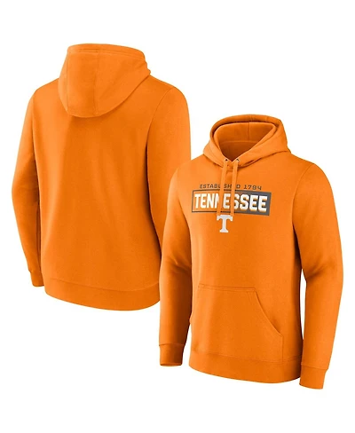Fanatics Men's Tennessee Orange Volunteers Iconic Fleece Down The Field Pullover Hoodie