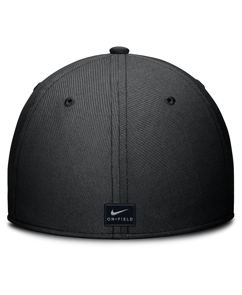 Nike Men's Black/Camo Iowa Hawkeyes 2024 Military Appreciation Rise Swoosh Performance Flex Hat
