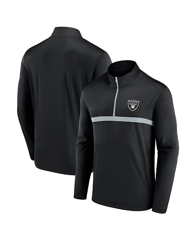 Fanatics Men's Black Las Vegas Raiders Head-to-Head Quarter-Zip Top