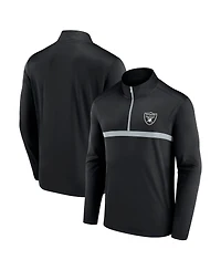 Fanatics Men's Black Las Vegas Raiders Head-to-Head Quarter-Zip Top