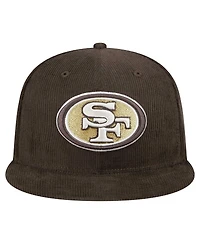 New Era Men's Brown San Francisco 49ers Choco Cord 59FIFTY Fitted Hat