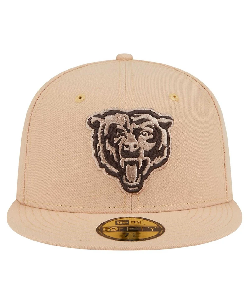 New Era Men's Tan Chicago Bears Candied Pecan 59FIFTY Fitted Hat