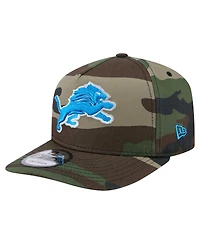 New Era Men's Camo Detroit Lions Woodsy 9FIFTY Snapback Hat