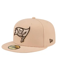 New Era Men's Tan Tampa Bay Buccaneers Candied Pecan 59FIFTY Fitted Hat