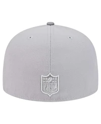 New Era Men's Gray/Graphite York Giants Iron Cloud 59FIFTY Fitted Hat