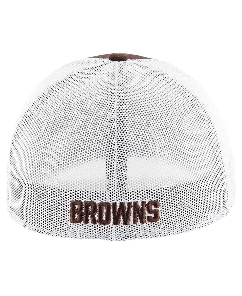 '47 Brand Men's Brown/White Cleveland Browns Thrash Trophy Flex Hat