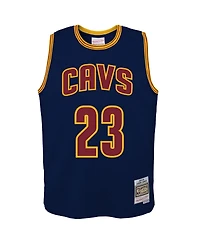 Mitchell & Ness Big Boys and Girls LeBron James Navy Cleveland Cavaliers 2008/09 Hardwood Classics Swingman Jersey