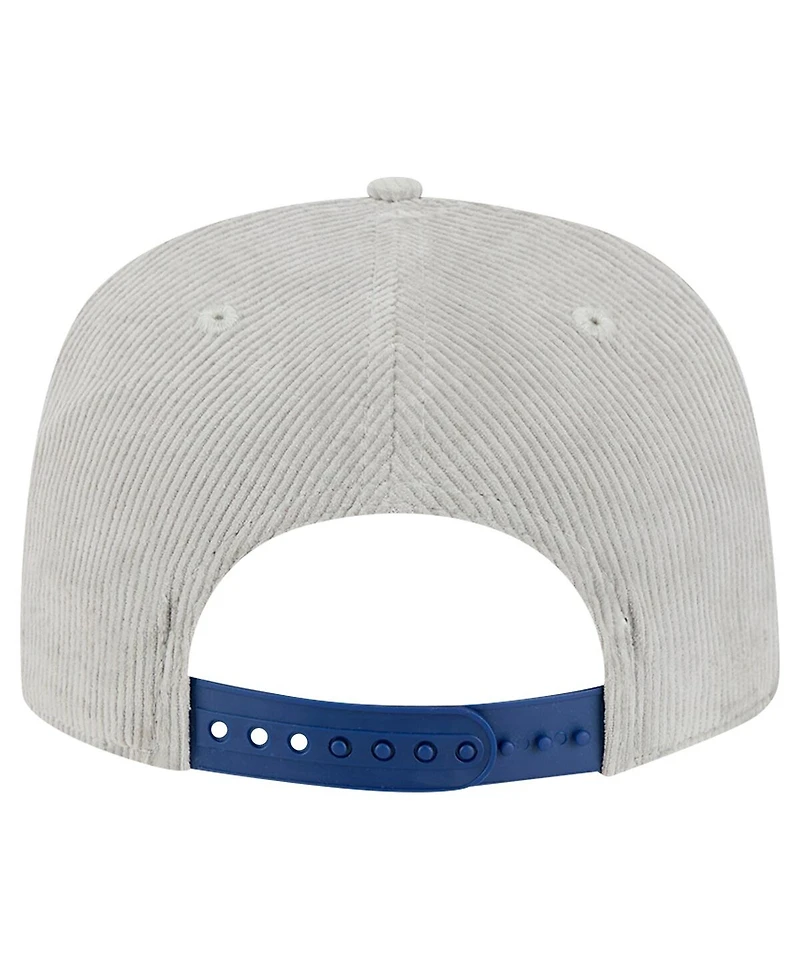 New Era Men's Gray Los Angeles Dodgers Corduroy Golfer Snapback Hat