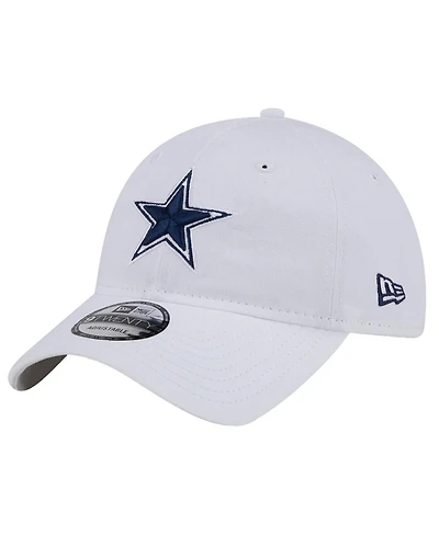 New Era Men's White Dallas Cowboys Main 9TWENTY Adjustable Hat