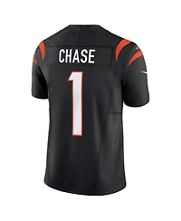 Nike Men's Ja'Marr Chase Black Cincinnati Bengals Vapor F.u.s.e. Limited Jersey