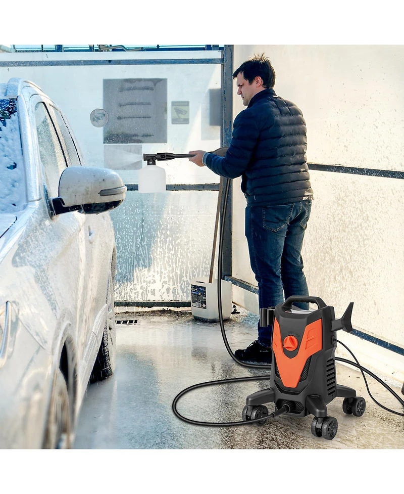 Mecale 2400 Psi Electric Pressure Washer with 4 Universal Wheels